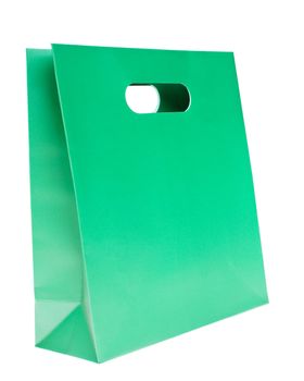 shopping bag, green color