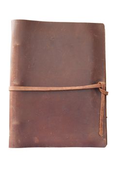 Antique leather book cover