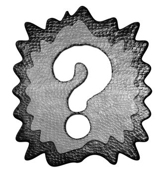 3d Metal Question Mark