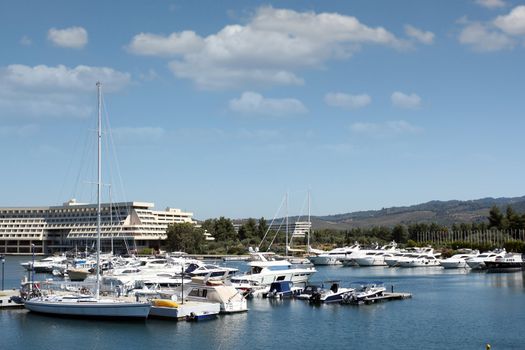 port with yachts and boats