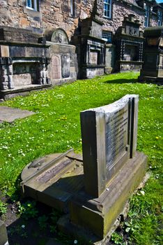 part of the old Greyfriars Kirkyard in Edinburgh