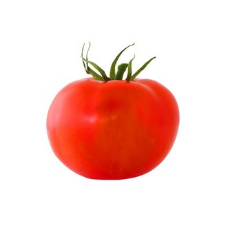 red tomato isolated on white background