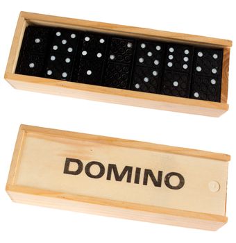 Domino game, isolated against background