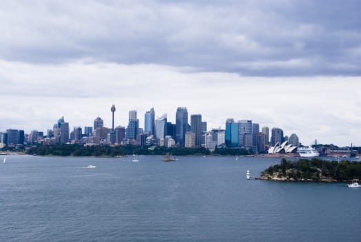 View on city of Sydney, Australia.