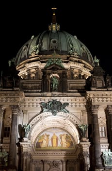 The Berliner Dom at Night.