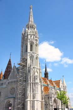 view of Matthias church in Budapest, Hungary