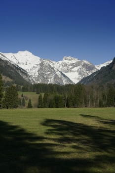 the famous alp mountains mountaineer range high