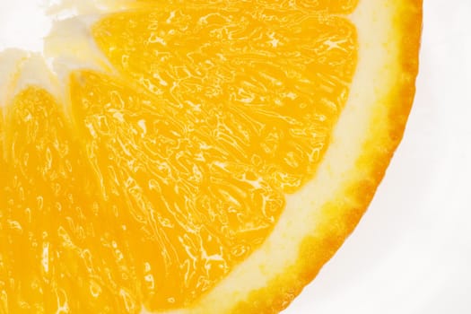 Orange slice isolated on a white background