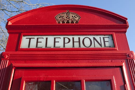 Red Telephone Box in London.