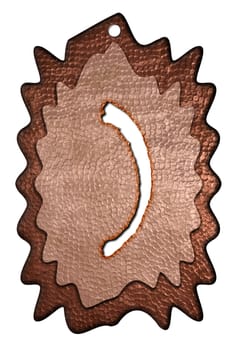 3d bronze parentheses mark
