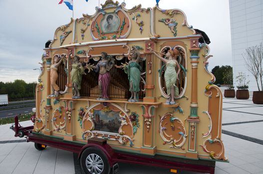 typical dutch street organ for public music