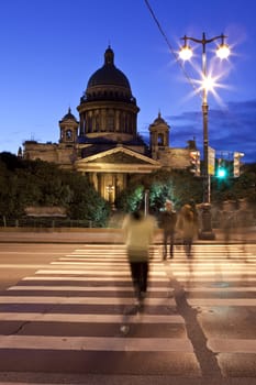 St. Isaac's Cathedral in St Petersburg, Russia.