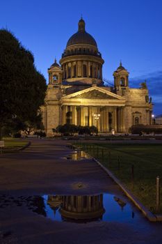 St. Isaac's Cathedral in St Petersburg, Russia.
