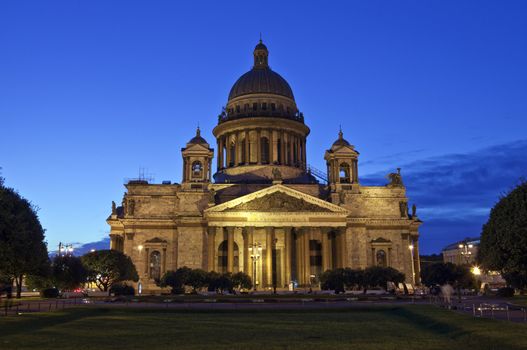 St. Isaac's Cathedral in St Petersburg, Russia.