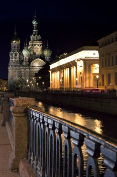 Church on the Spilled Blood in Saint Petersburg, Russia.