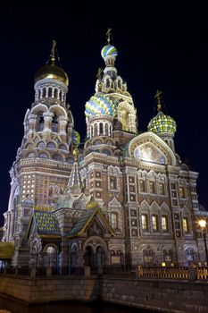 Church on the Spilled Blood in Saint Petersburg, Russia.