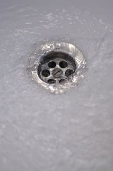 water drops falling from a shower indoors