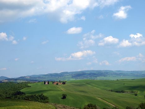 The landscape of the Val d’Orcia. Tuscany. Italiy
