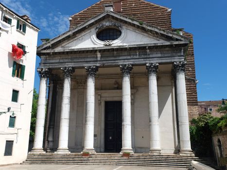 Venice - San Nicola da Tolentino. St. Nicola da Tolentino was founded by San Gaetano da Thiene, who fled the Sack of Rome in 1527 with his followers, called the Teatini Fathers.