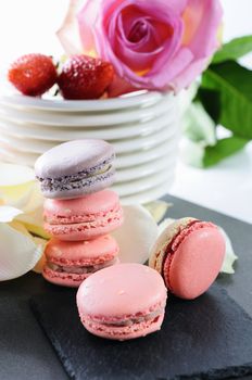 shaped macaroons for valentine's day or mother's day