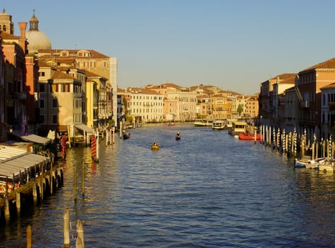 The Grand Canal in Venice, Italy.