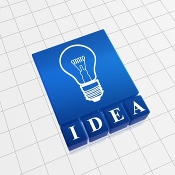 Idea concept image of text and light bulb sign