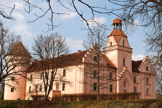 Edole Castle is a castle in Edole parish, in the historical region of Courland, in western Latvia.