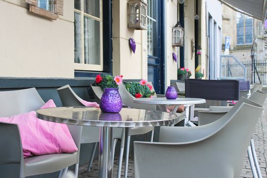 Street cafe in Den Bosch. Netherlands