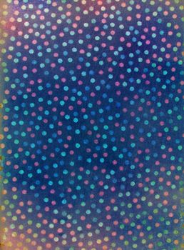 old grunge paper with polka dots