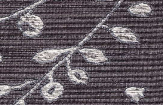 Branch pattern fabric texture. (High.res.scan.)