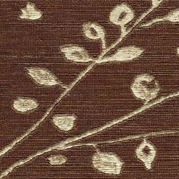 Branch pattern fabric texture. (High.res.scan.)