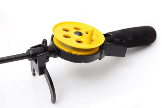  fishing rod on a white background