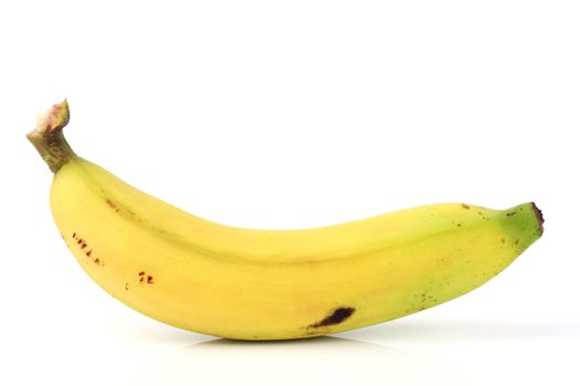 Fresh ripe banana isolated on white background