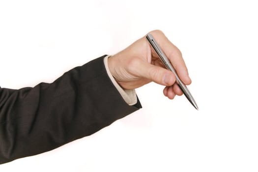 close up of business man in brown suit