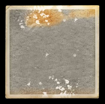 Faded picture vintage blank photo border. Grunge background design element.