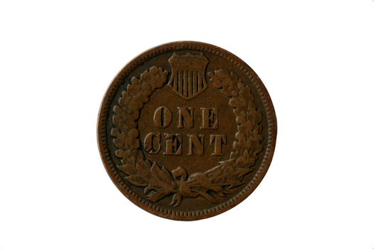 Old 1904 indian head penny back