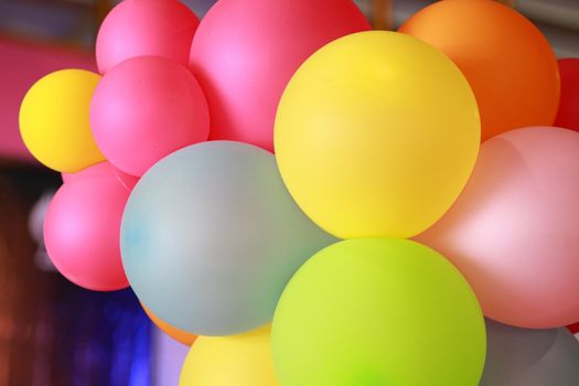 Colorful funny balloons for background