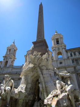 Fountains on Piazza Navona                               