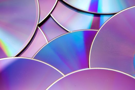 Abstract technology background with cd and dvd