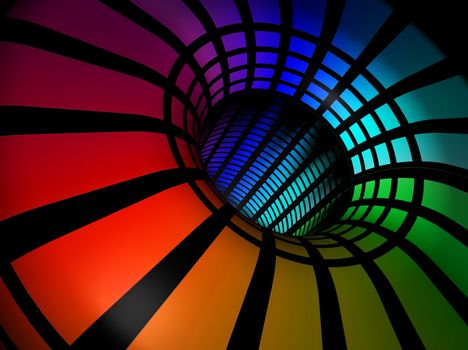 3d image of abstract colorful background