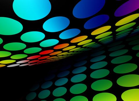 3d image of abstract colorful background
