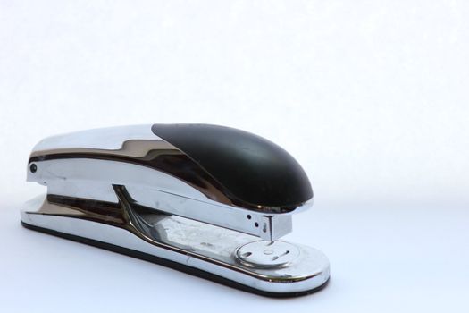 Chrome stapler ready for office work