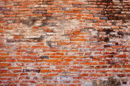 red brick wall as background