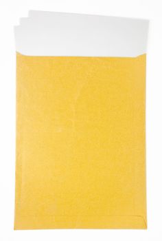 envelope paper on white background
