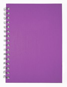purple clean Notebook isolated on white background