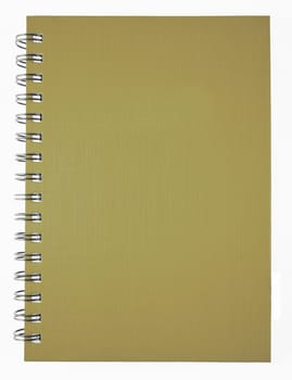 brown clean Notebook isolated on white background