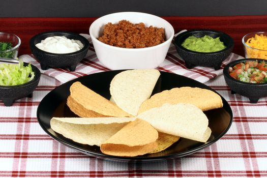 Delicious mexican tacos perfect appetizer meal or delicious snack  