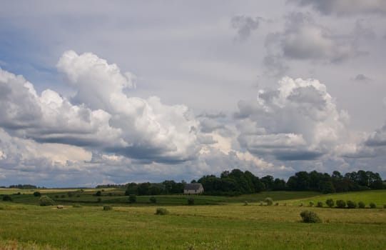 summer land sky horizon