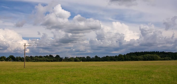 summer land sky horizon