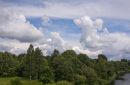 summer land sky horizon